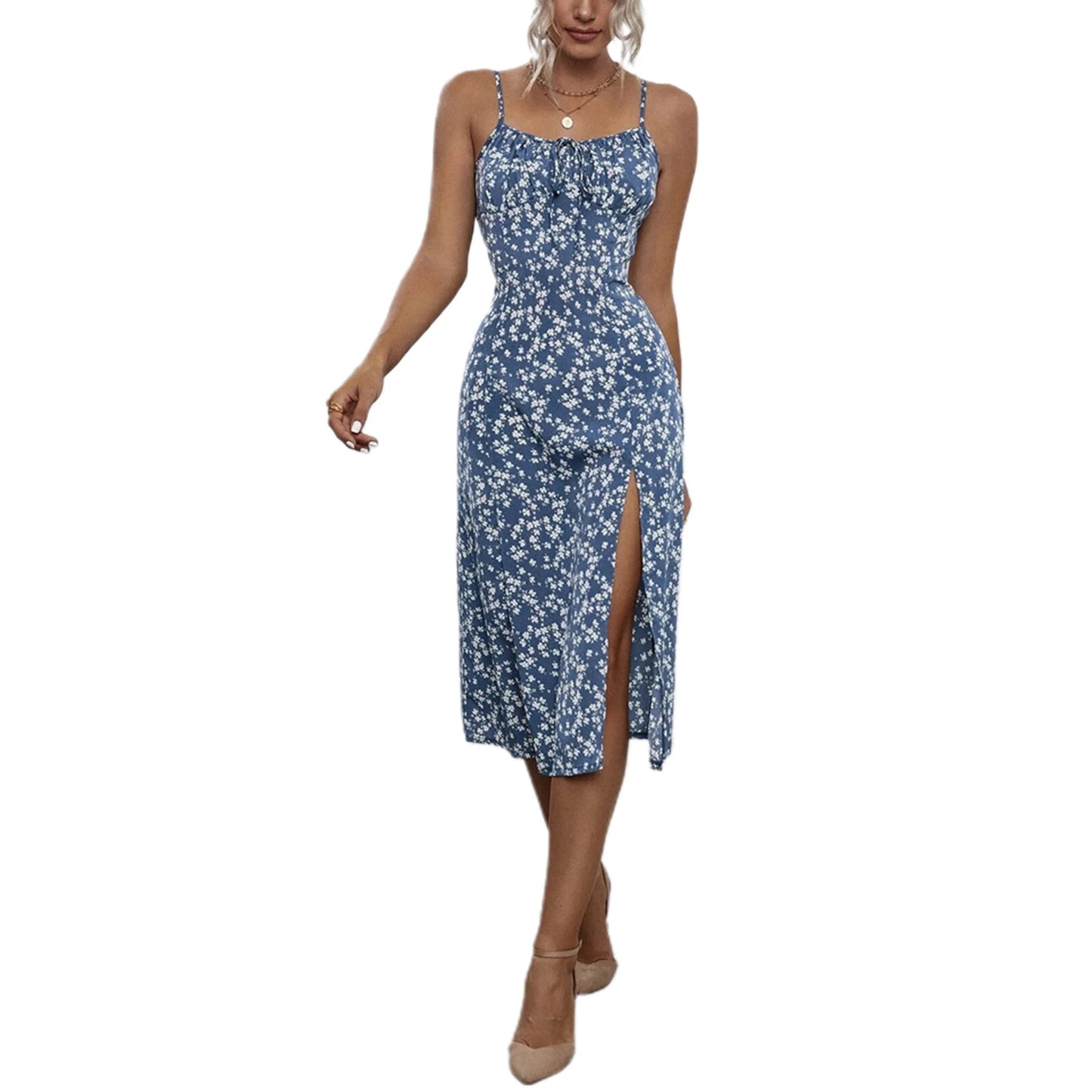Women’s Trendy Flower Print Dress 2024