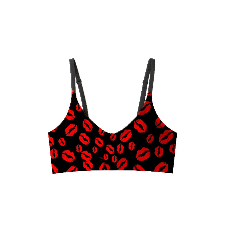 Seamless, breathable bra with soft support — no steel ring, ultra-comfortable.