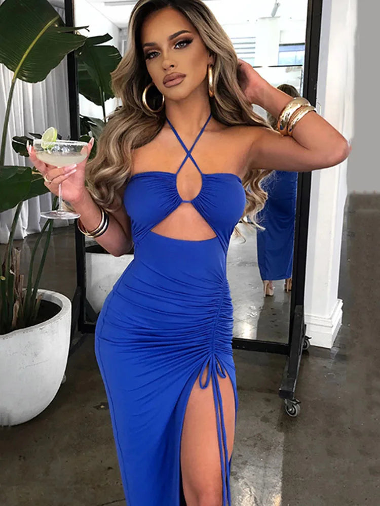 Chic Slim Fit Midi Cocktail Dress