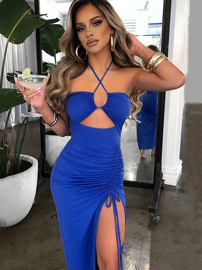 Chic Slim Fit Midi Cocktail Dress