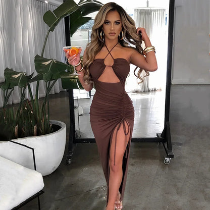 Chic Slim Fit Midi Cocktail Dress