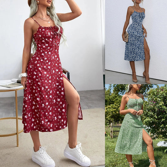 Women’s Trendy Flower Print Dress 2024