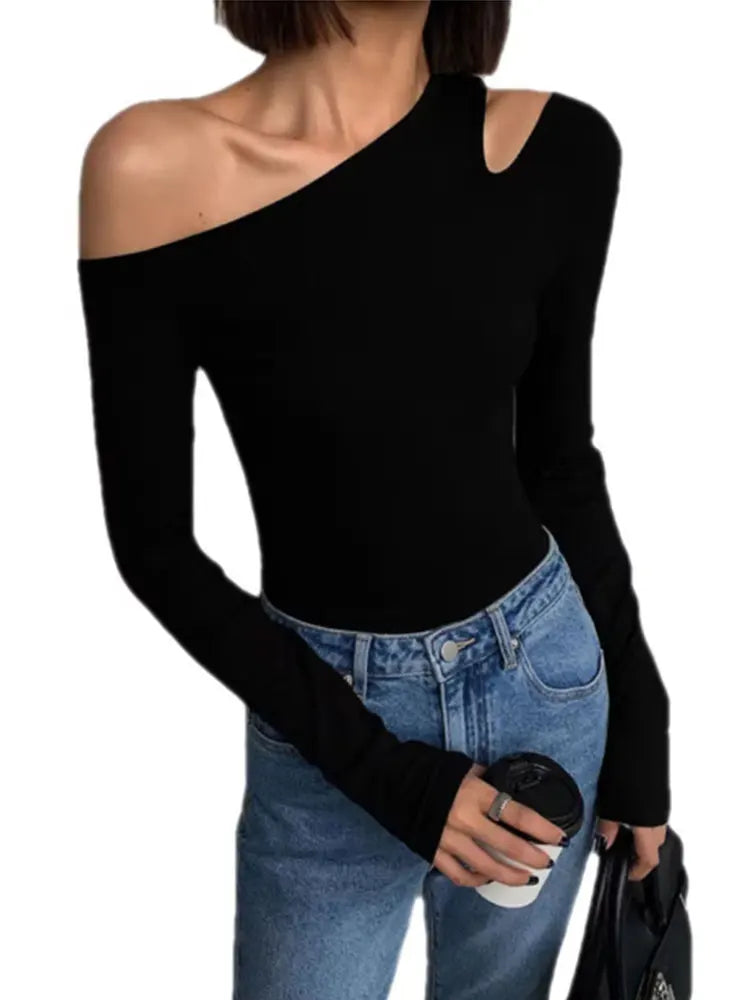 Trendy Long Sleeve Crop Tee