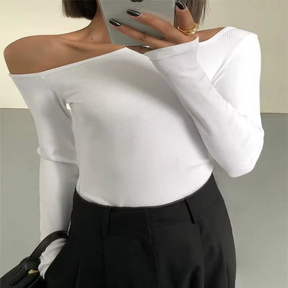 Trendy Long Sleeve Crop Tee