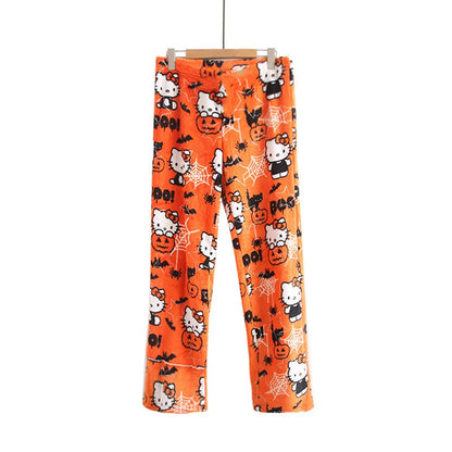 Hello Kitty Women’s Kawaii Flannel Pajamas, cozy and stylish for any occasion.