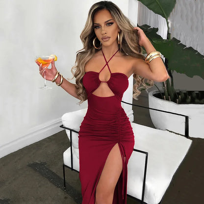 Chic Slim Fit Midi Cocktail Dress