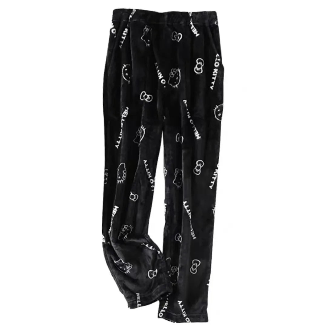 Hello Kitty Women’s Kawaii Flannel Pajamas, cozy and stylish for any occasion.