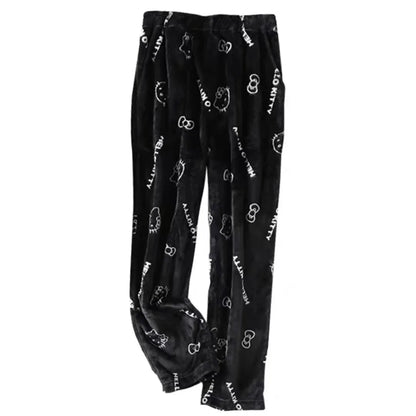 Hello Kitty Women’s Kawaii Flannel Pajamas, cozy and stylish for any occasion.