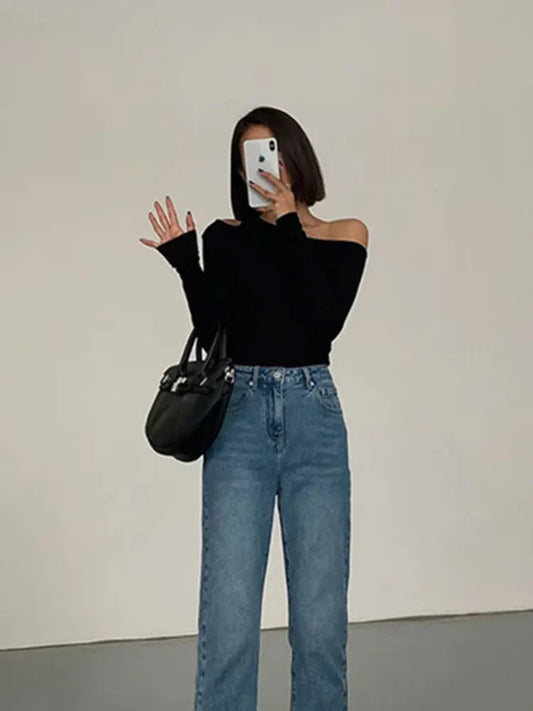 Trendy Long Sleeve Crop Tee