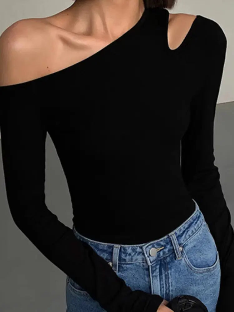 Trendy Long Sleeve Crop Tee