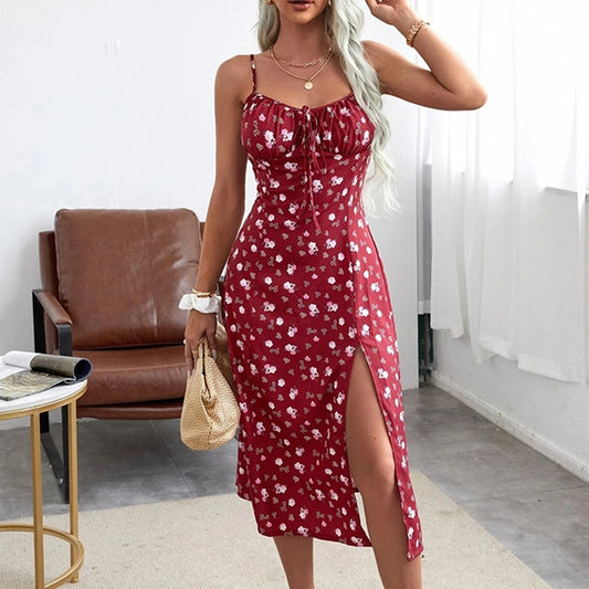 Women’s Trendy Flower Print Dress 2024