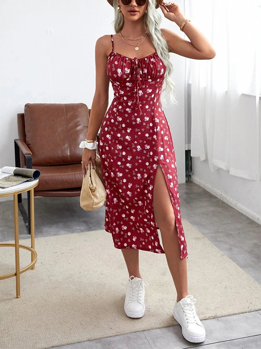 Women’s Trendy Flower Print Dress 2024