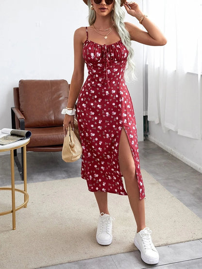 Women’s Trendy Flower Print Dress 2024